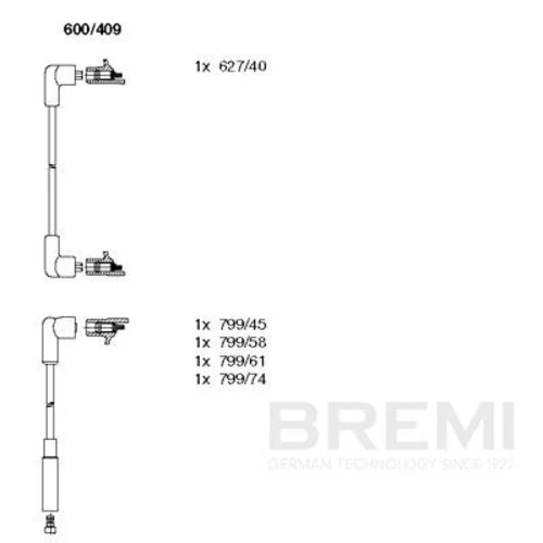 Sada zapaľovacích káblov BREMI 600/409