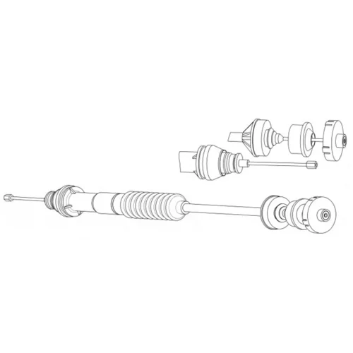 Lanko ovládania spojky PU01154 /CEF/