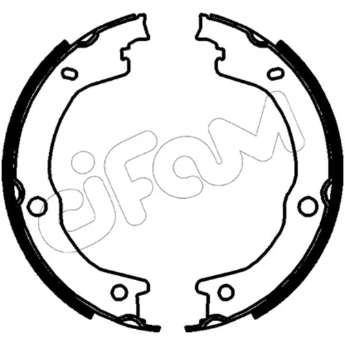 Sada brzd. čeľustí parkov. brzdy CIFAM 153-788