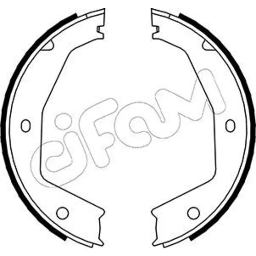Sada brzd. čeľustí parkov. brzdy CIFAM 153-197