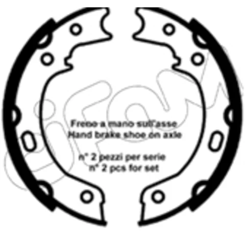 Sada brzd. čeľustí parkov. brzdy CIFAM 153-692