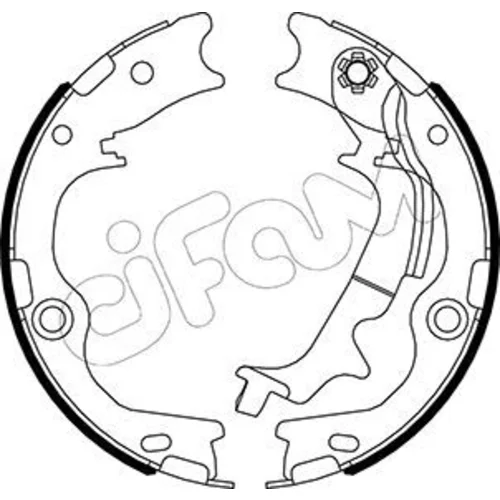 Sada brzd. čeľustí parkov. brzdy 153-502 /CIFAM/