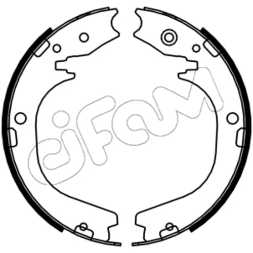 Sada brzd. čeľustí parkov. brzdy CIFAM 153-754
