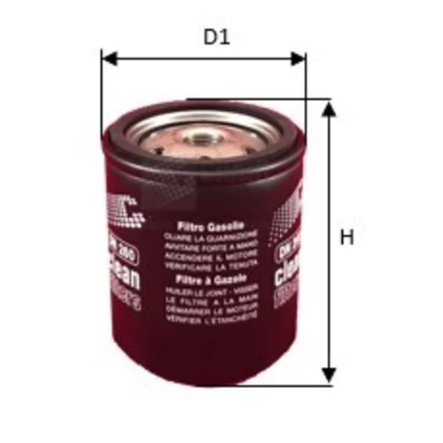 Palivový filter CLEAN FILTERS DN 260