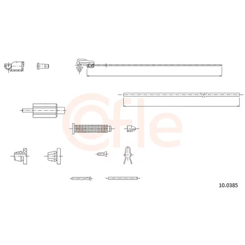 Plynové lanko COFLE 10.0385