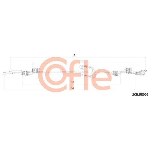 Lanko ručnej prevodovky COFLE 92.2CB.RE006