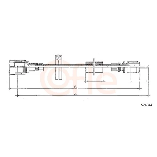 Hriadeľ tachometra COFLE 92.S24044