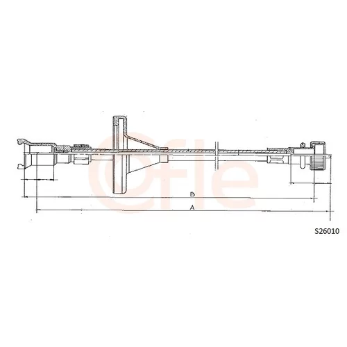 Hriadeľ tachometra COFLE 92.S26010