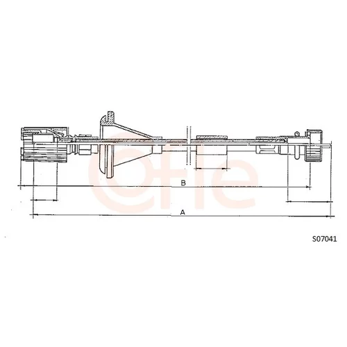 Hriadeľ tachometra COFLE S07041