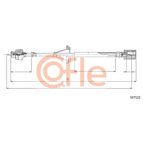 Hriadeľ tachometra COFLE 92.S07122