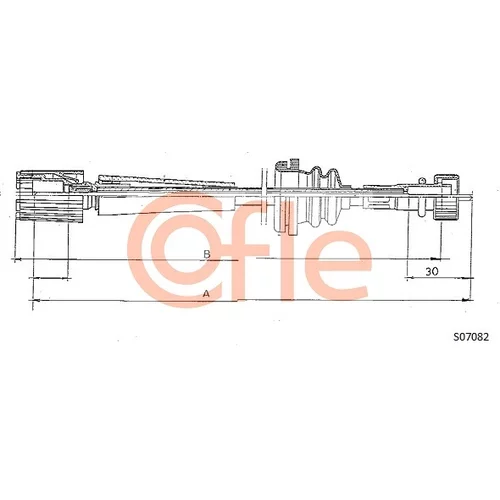 Hriadeľ tachometra COFLE S07082