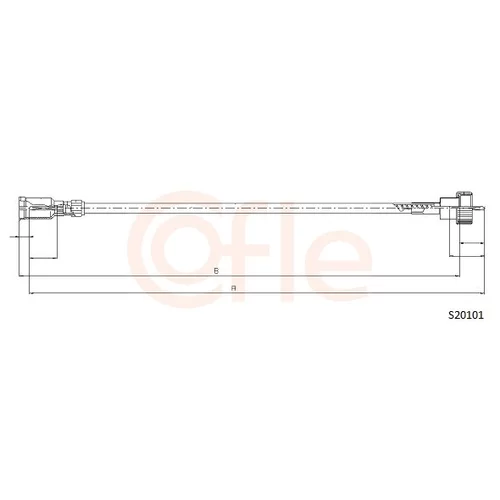 Hriadeľ tachometra COFLE S20101