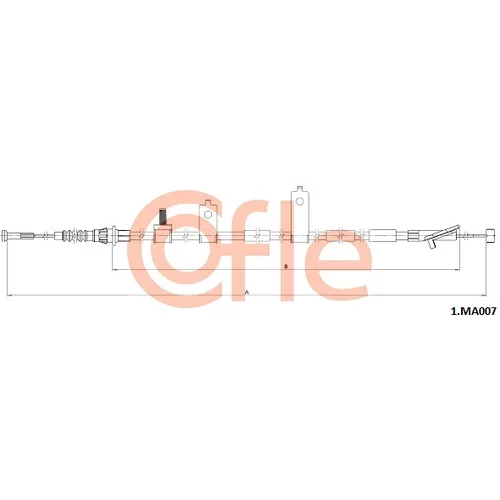 Ťažné lanko parkovacej brzdy COFLE 92.1.MA007