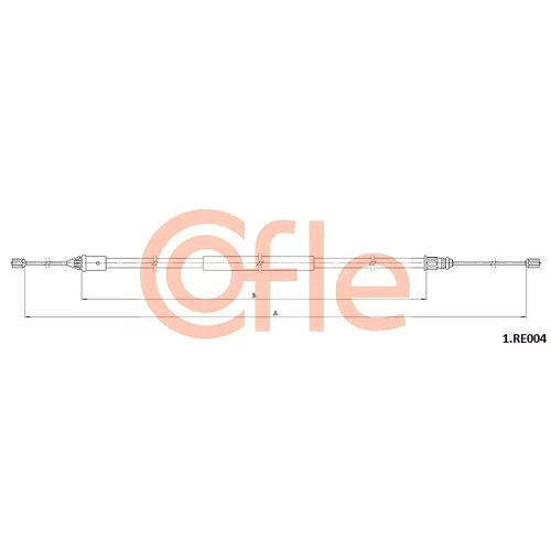 Ťažné lanko parkovacej brzdy COFLE 92.1.RE004