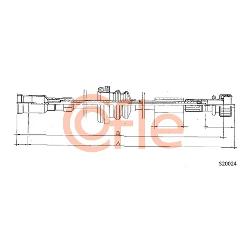 Hriadeľ tachometra COFLE S20024