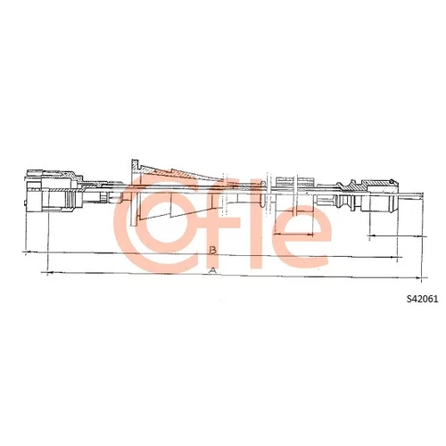 Hriadeľ tachometra COFLE S24061
