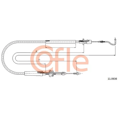 Plynové lanko COFLE 11.0636