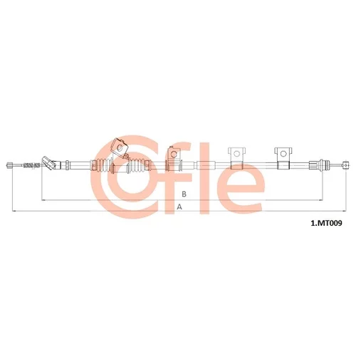 Ťažné lanko parkovacej brzdy COFLE 92.1.MT009