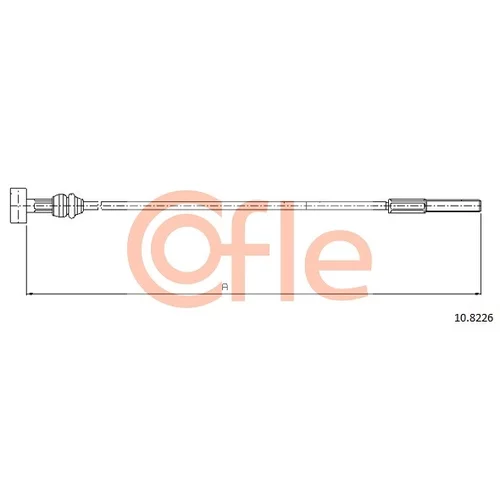 Ťažné lanko parkovacej brzdy COFLE 92.10.8226