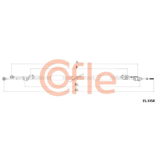 Lanko ručnej prevodovky COFLE 92.15.3358
