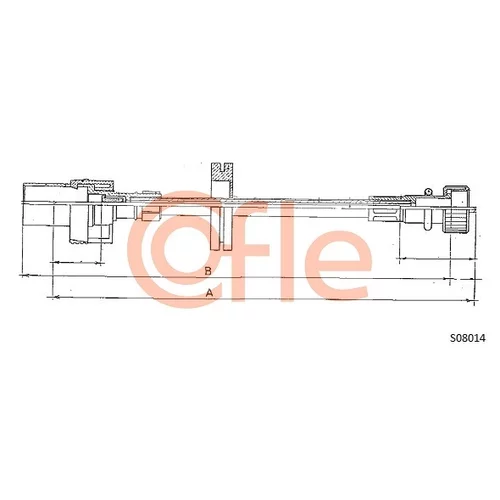 Hriadeľ tachometra COFLE 92.S08014