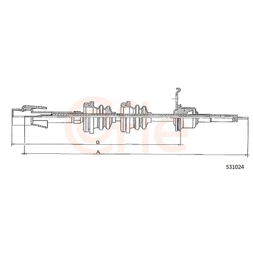 Hriadeľ tachometra COFLE S31024