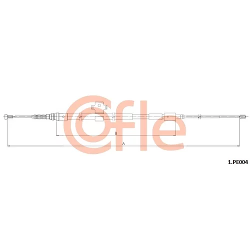 Ťažné lanko parkovacej brzdy COFLE 92.1.PE004