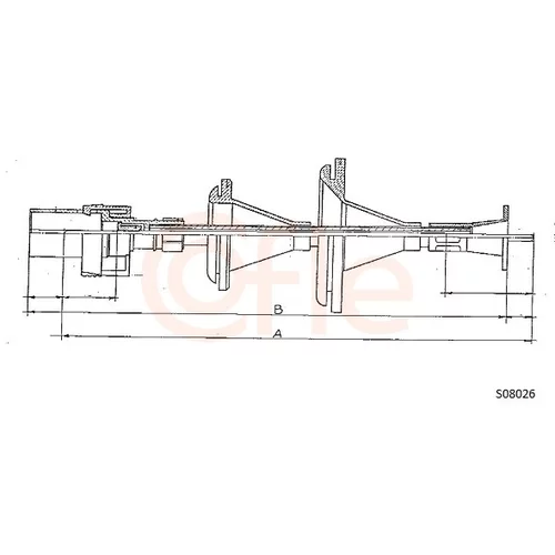 Hriadeľ tachometra COFLE 92.S08026