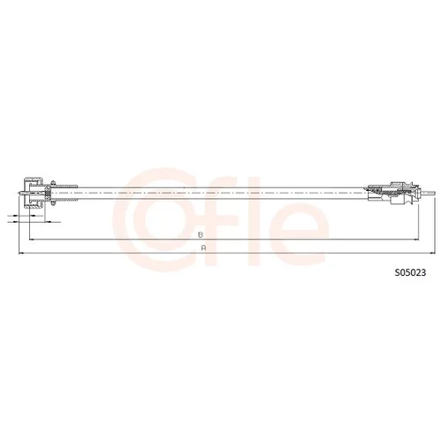 Hriadeľ tachometra COFLE S05023