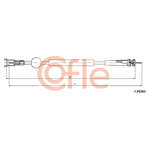 Hriadeľ tachometra COFLE 7.PE001
