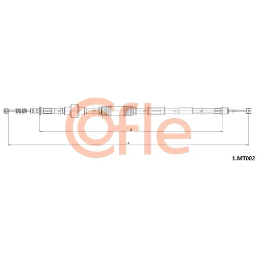Ťažné lanko parkovacej brzdy COFLE 92.1.MT002