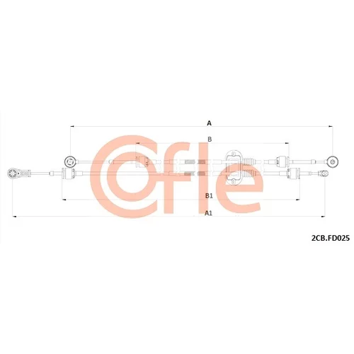 Lanko ručnej prevodovky COFLE 92.2CB.FD025