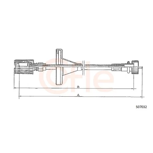 Hriadeľ tachometra COFLE S07032