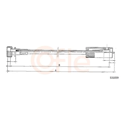 Hriadeľ tachometra COFLE S31059