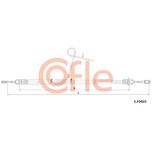 Ťažné lanko parkovacej brzdy COFLE 92.1.FD023