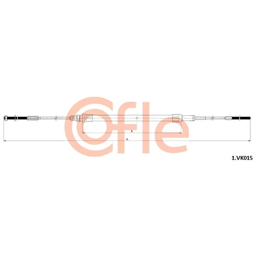 Ťažné lanko parkovacej brzdy COFLE 1.VK015
