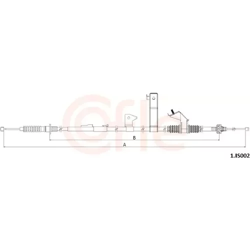 Ťažné lanko parkovacej brzdy COFLE 92.1.IS002