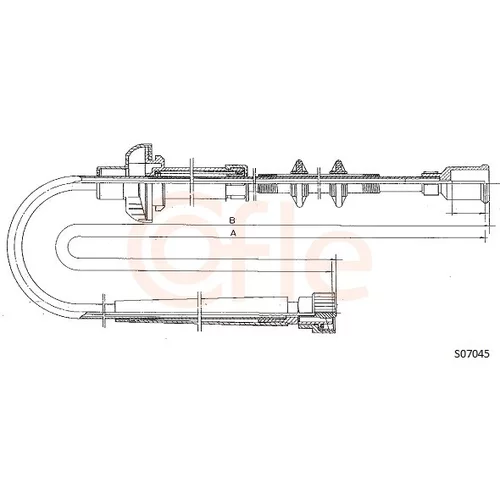Hriadeľ tachometra COFLE 92.S07045