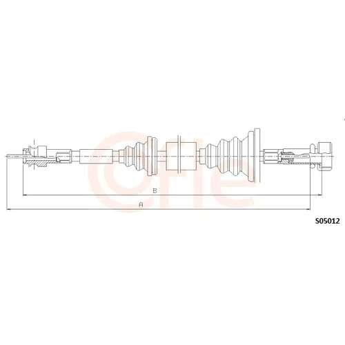 Hriadeľ tachometra COFLE S05012