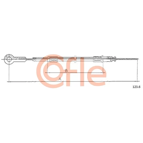 Plynové lanko COFLE 123.6