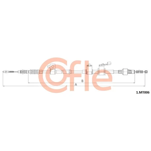 Ťažné lanko parkovacej brzdy COFLE 92.1.MT006