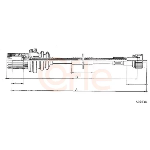 Hriadeľ tachometra COFLE 92.S07038