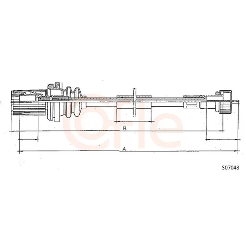 Hriadeľ tachometra COFLE 92.S07043