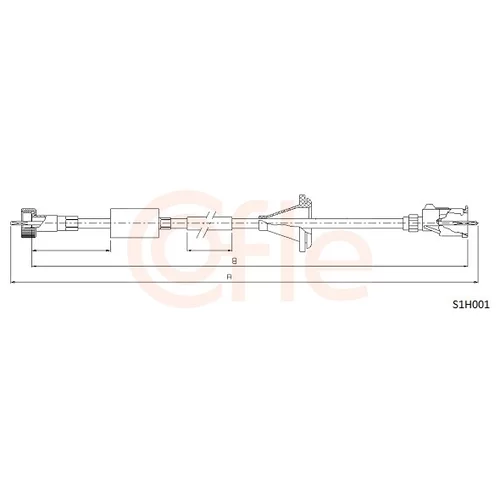 Hriadeľ tachometra COFLE 92.S1H001