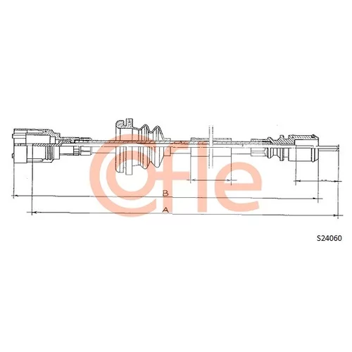Hriadeľ tachometra COFLE 92.S24060