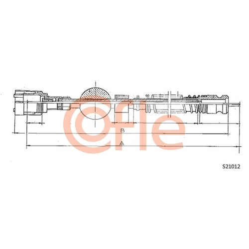 Hriadeľ tachometra 92.S21012 /COFLE/