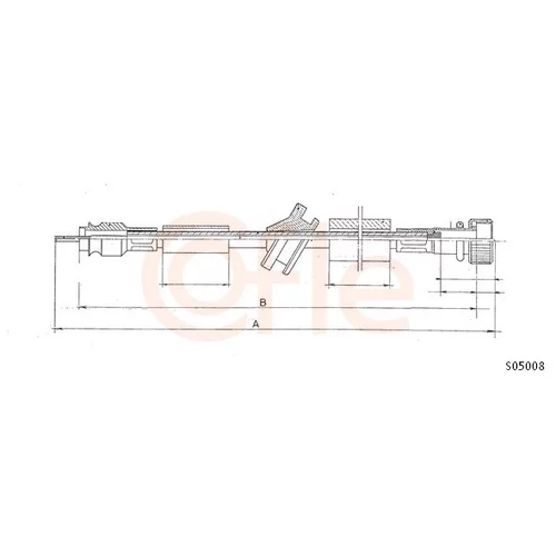 Hriadeľ tachometra COFLE S05008