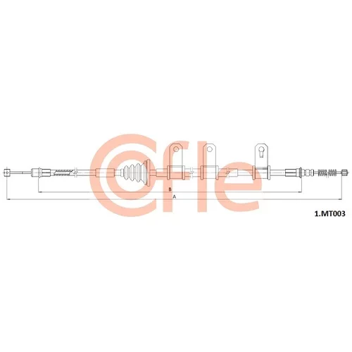Ťažné lanko parkovacej brzdy COFLE 92.1.MT003