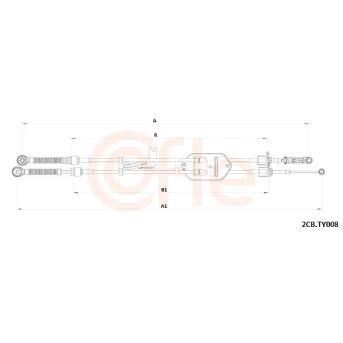Lanko ručnej prevodovky COFLE 92.2CB.TY008