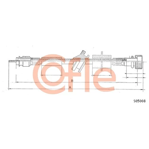 Hriadeľ tachometra 92.S05008 /COFLE/
